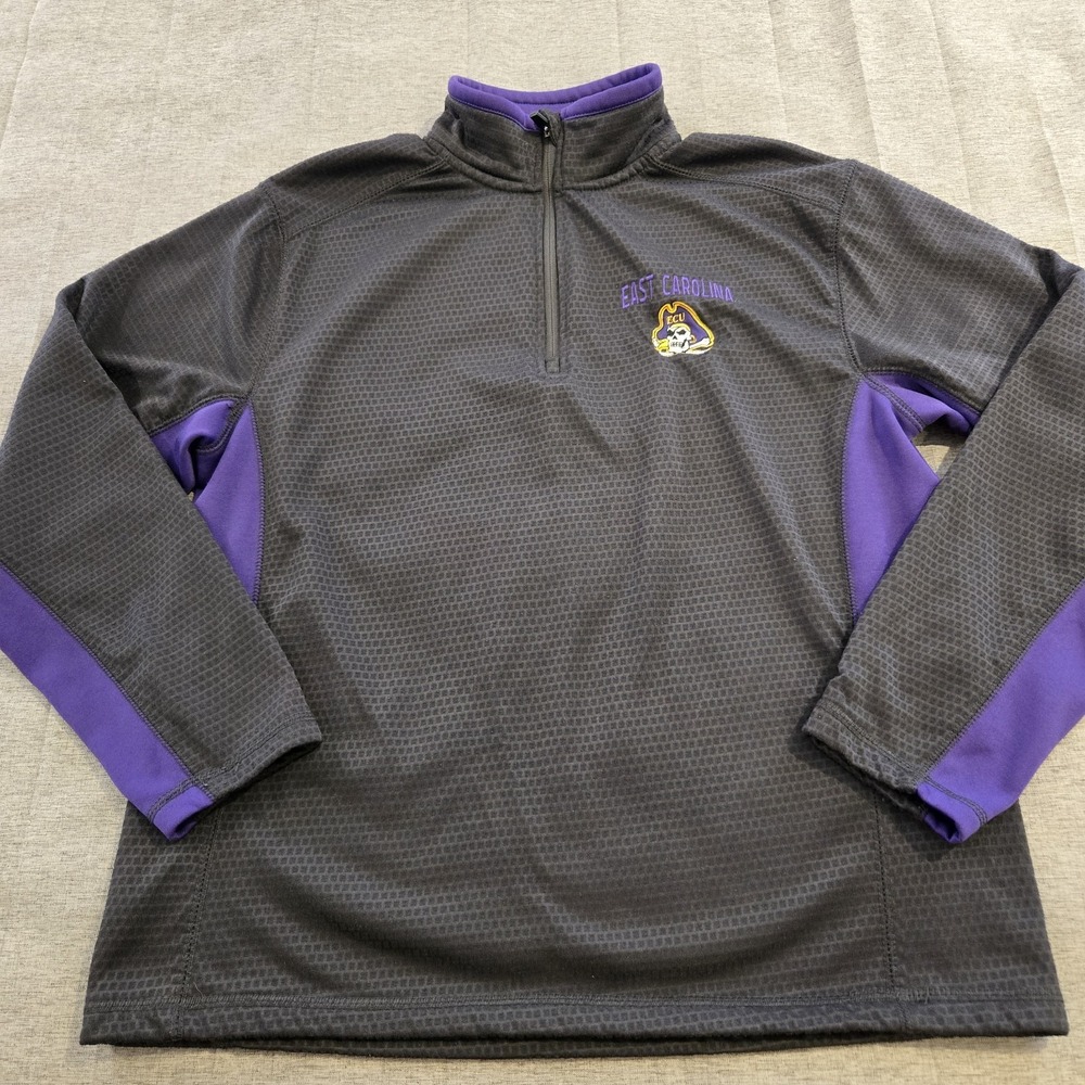 East Carolina University‎ ECU Fan Student 1/4 Zip Men's  Lightweight Pullover M